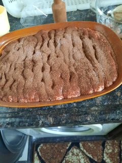 صورة لوصفة كيكة بكريمة الباتسير