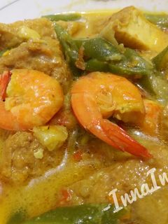 Foto resep Gulai udang buncis
