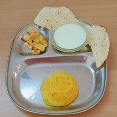 A picture of Simple kodo Millet (with ghee).