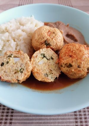 Una foto de Albóndigas de pollo con amaranto 😋