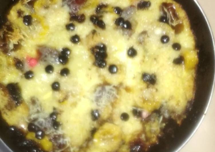 Puding roti gandum choco chip