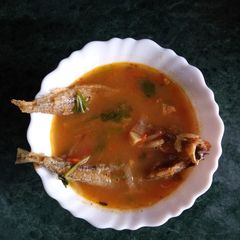 A picture of Garfish soup.