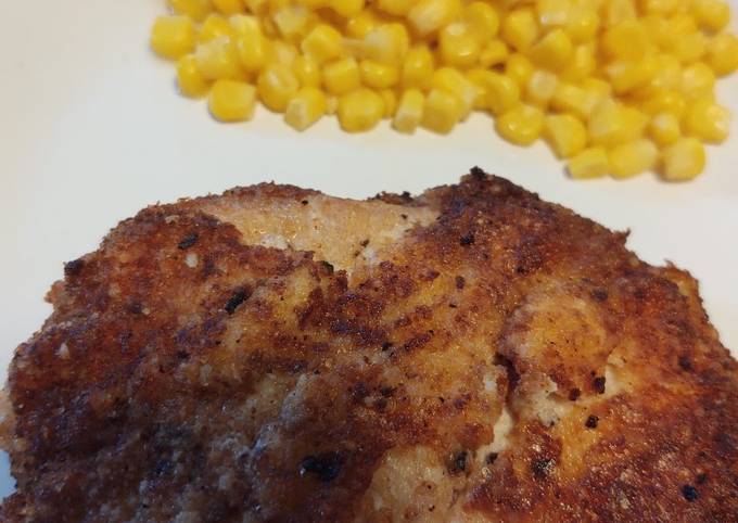 Step-by-Step Guide to Make Homemade Parmesan-crusted Pork Chops