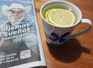 Una foto de Té (infusión) de lima