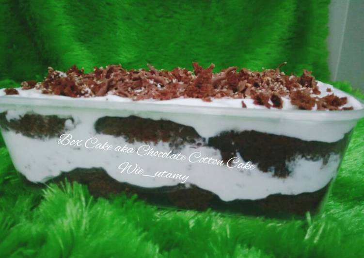 Cara bikin Cake Box / Box Cake aka Chocolate Ogura Cake  Sederhana