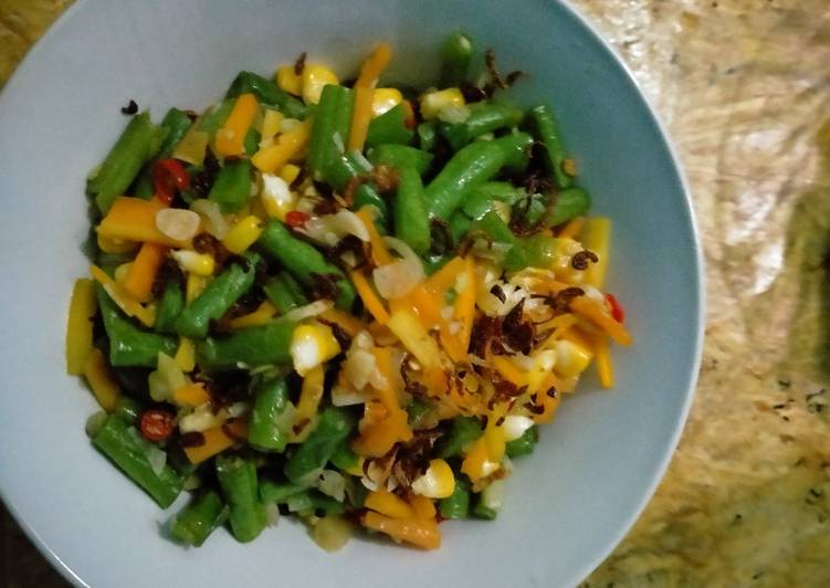 Oseng oseng buncis wortel jagung