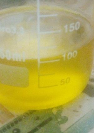 A picture of Home-made Coconut Oil.