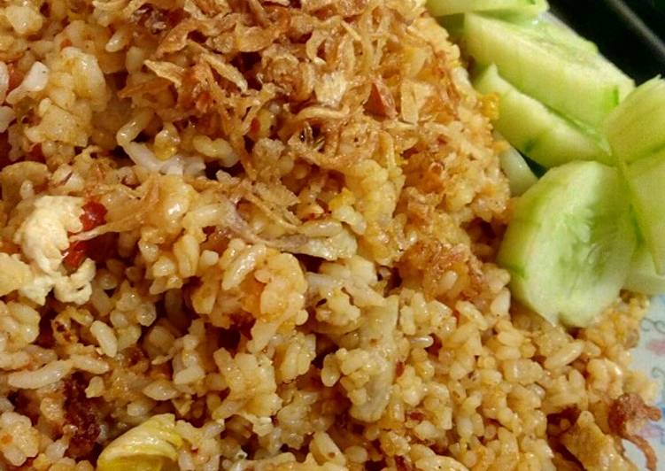 Langkah Membuat Nasi goreng otak-otak bumbu racik instan Anti Gagal