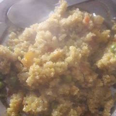 A picture of Quiona vegetables upma.