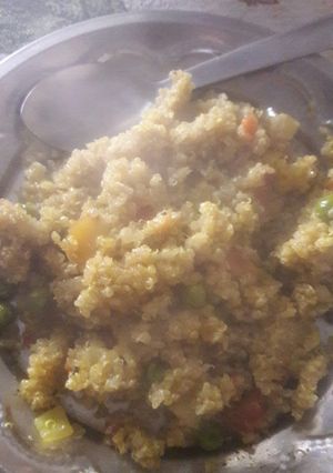 A picture of Quiona vegetables upma.