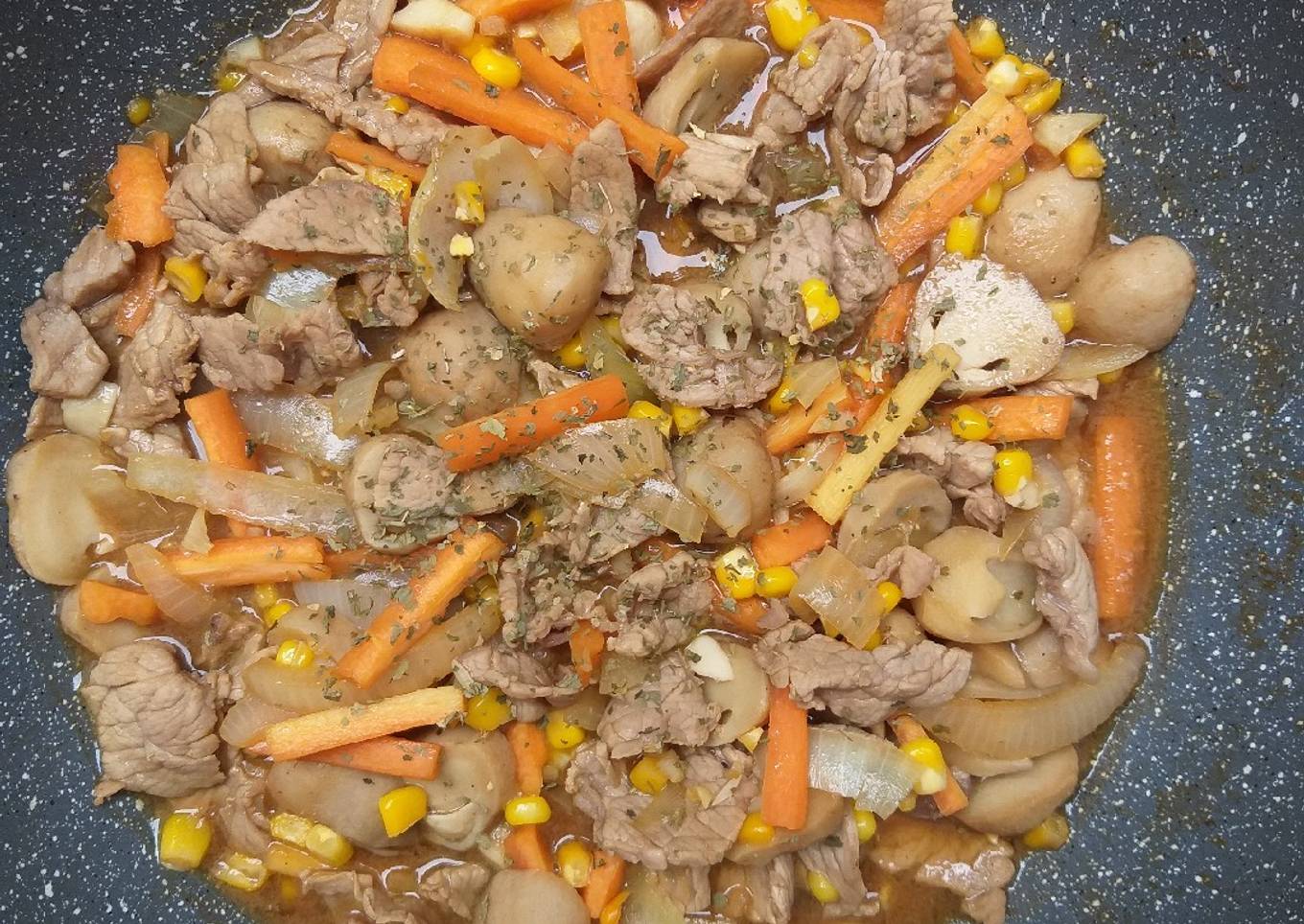 Cah daging sayuran