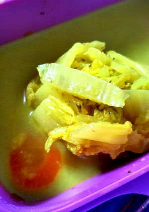 Foto resep Satel kuah santan (sawi wortel)