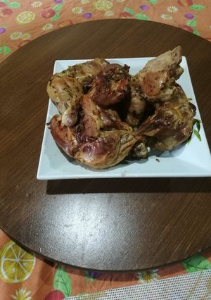 Una foto de Pollo al horno nietos