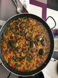 Paella de costillas y verduras (para 4 personas)