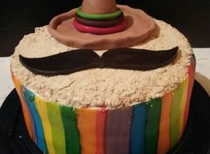 Una foto de Pastel sabor Mazapán