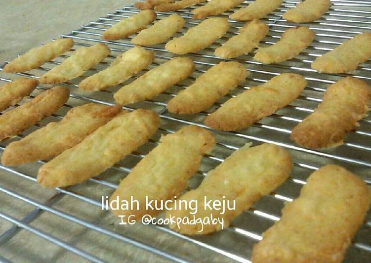 Cara termudah untuk Campuran LezatLidah Kucing Keju
