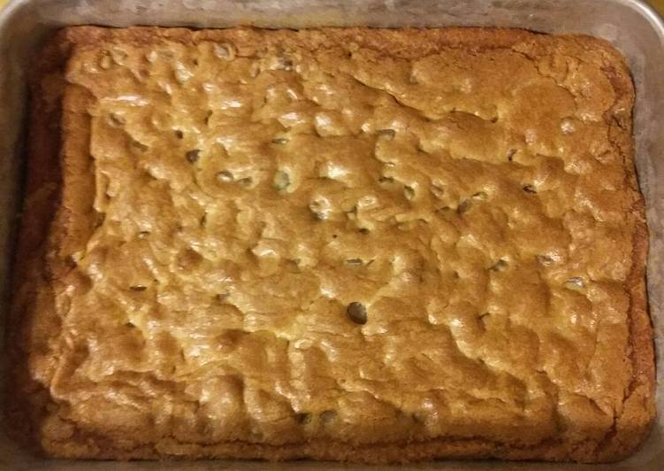 Recipe of Speedy Double Chocolate Chip Cookie Bars