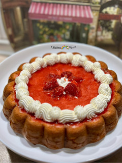 عکسی از دستور کیک سهشیر توت فرنگی🍓Strawberry Tres Leches cake