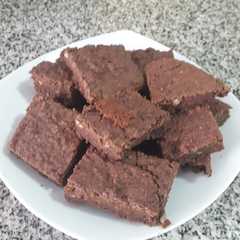 Una foto de Brownies de lentejas