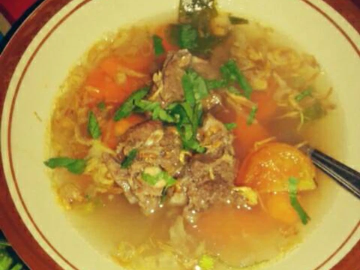 Langkah Gampang Menyiapkan Resep Sop buntut sapi yang Lezat Sekali