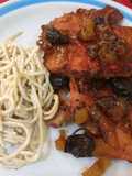 Chuletas ahumadas en salsa mango-habanero