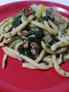 Foto di Pici salsiccia, guanciale, cime di rapa e patate. #ilboccatv