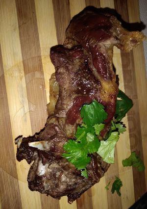 A picture of Grilled beef#mykids favorite.