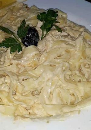 Une photo de Pâtes au poulet