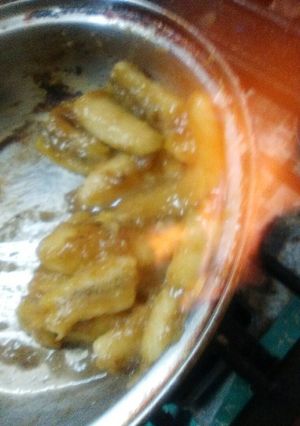 Una foto de Plátanos flameados al tequila
