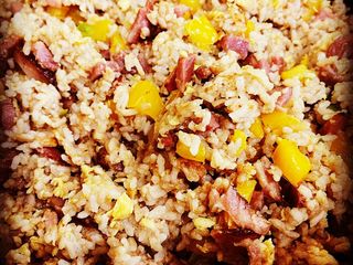 Leftover Ham Fried Rice
