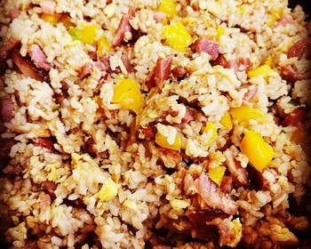 Ready to Serve Leftover Ham Fried Rice Delicious and Healthy