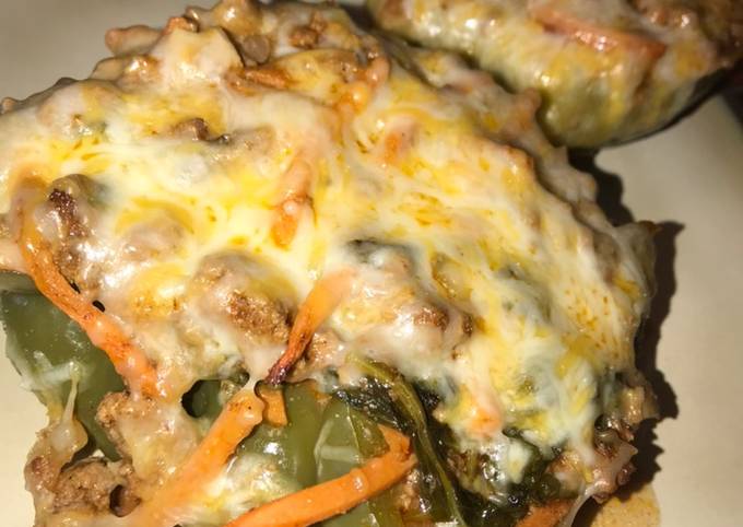 Steps to Prepare Quick Enchilada Stuffed Peppers