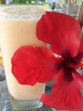 Smoothie banana-durazno-naranja