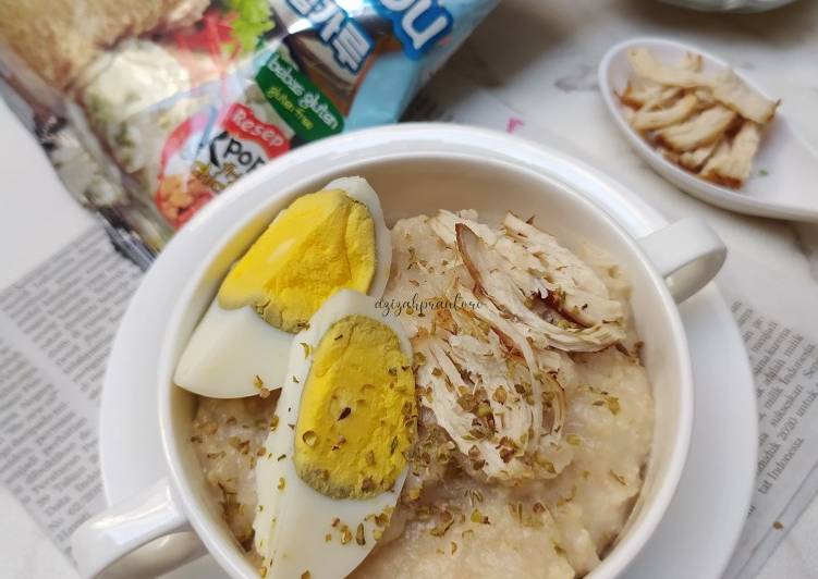 Caranya Membuat Bubur ayam oatmeal ala kobe Lezat Mantap