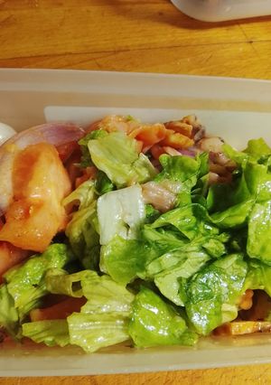Una foto de Ensalada con restos de nochevieja