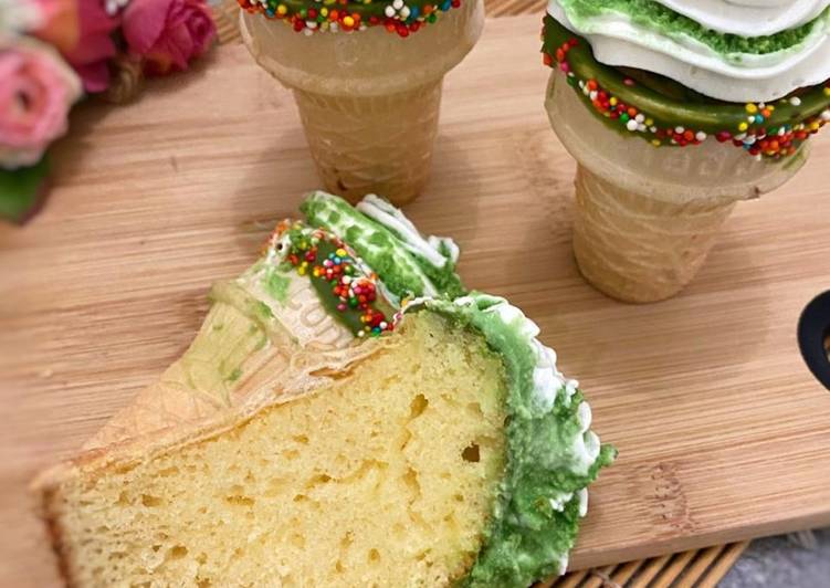 Resep Cake Ice Cream - Greentea, Enak Banget