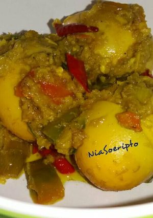 Foto resep Telur bumbu kunyit terasi
