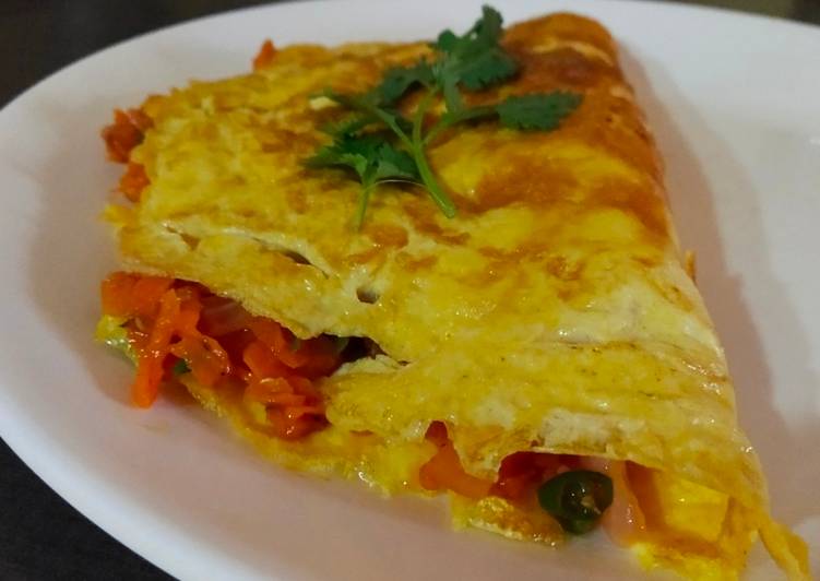 Steps to Make Super Quick Homemade Stuffed omlette