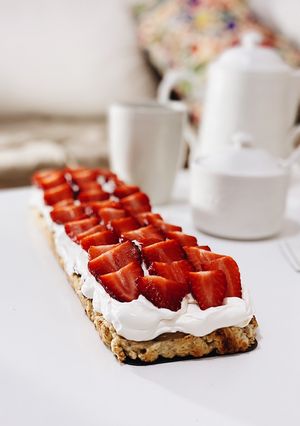 Una foto de Tarta de frutilla