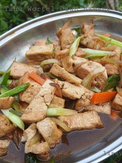 Foto resep Cah Tahu Wortel Daun Bawang Saus Tiram