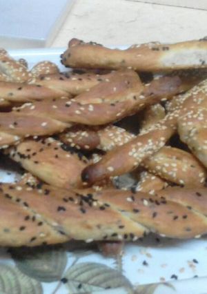 صورة لوصفة طريقه عمل البقسماط بالسمسم وحبه البركه