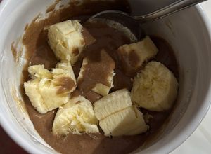 Foto de Banana com calda de whey