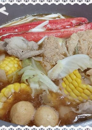 A picture of Shacha Hot Pot Broth.