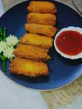 চিকেন চিজ ব্রেড রোল