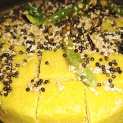Khaman dhokla A picture of Khaman dhokla.