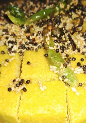 A picture of Khaman dhokla.