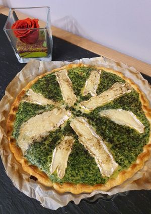 Une photo de Tarte aux épinards et brie