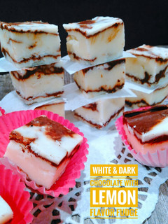 Foto resep 64. Fudge: White & Dark Chocolate Rasa Lemon Gaya Ndi