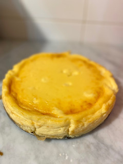 Una foto de Tarta de queso con base de galleta al horno