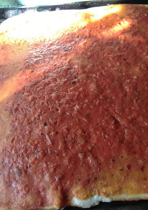 Una foto de Masa de Pizza batida de mi mamá Ana